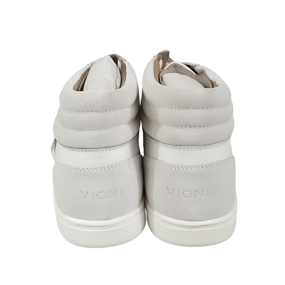 Vionic Mott Malcom Men's Sneakers High Top Comfort Shoe in White - Picture 7 of 11